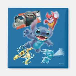 Aimant Stitch et ses amis