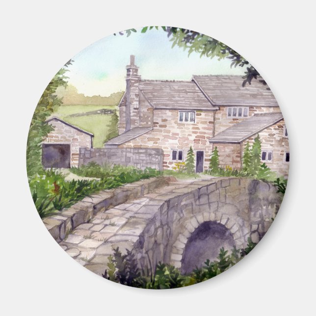 Aimant Stone Bridge Watercolor (Devant)
