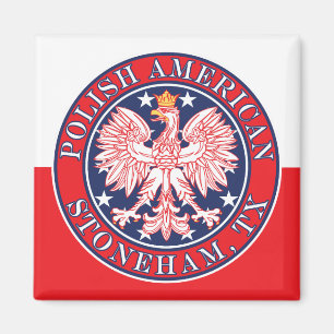 Aimant Stoneham Texas Polonais Aigle Américaine