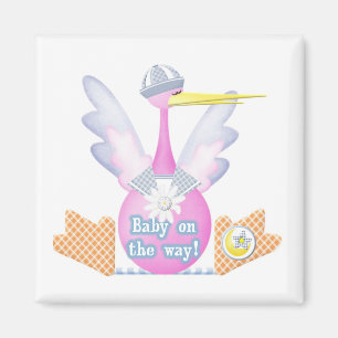 Aimant Stork Baby sur le chemin