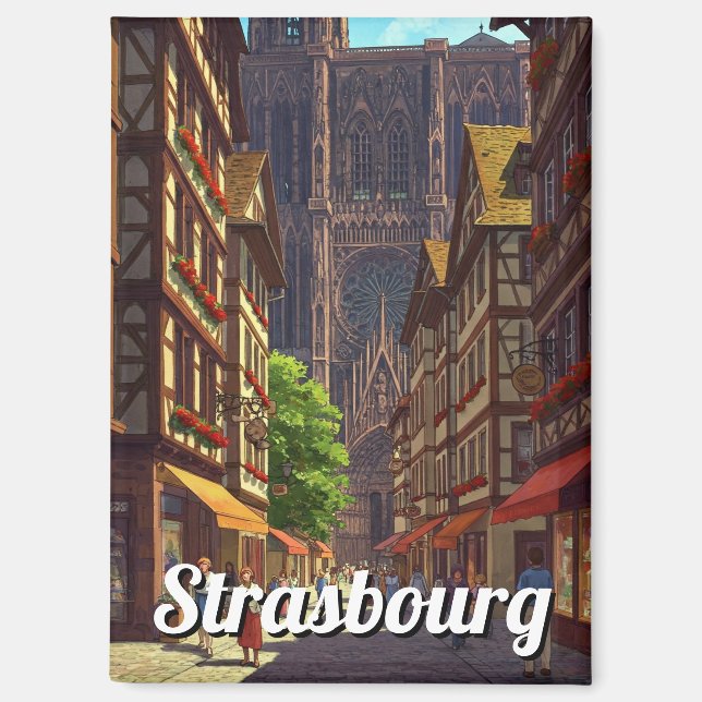 Aimant Strasbourg France Voyages (Recto)