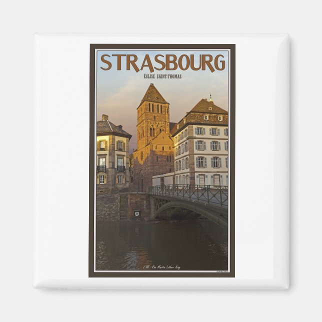 Aimant Strasbourg - Ill River et St Thomas (Devant)