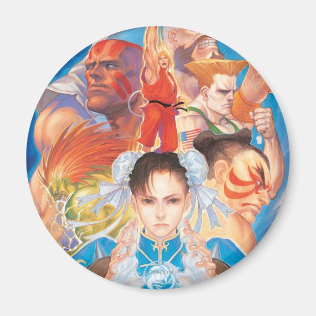 Aimant Street Fighter 2 Groupe Chun-Li (Devant)
