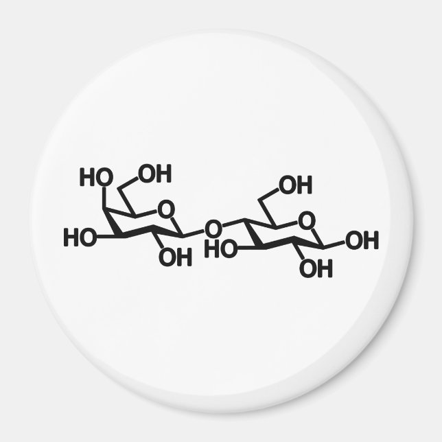 Aimant Structure du lait lactose (Devant)