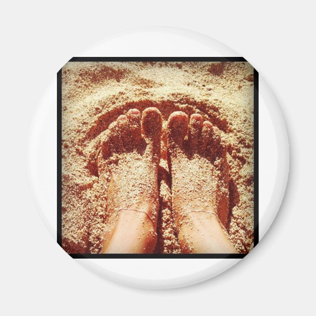 Aimant Style de vie des pieds nus Photo Daniela Power (Devant)