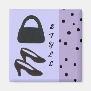 Aimant Style - Sac noir et chaussures noires