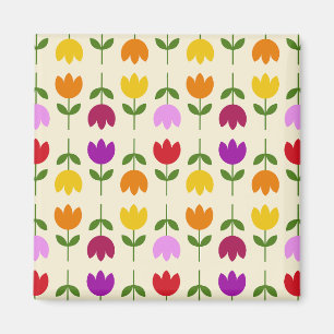 Aimant Style scandinave coloré sur Crm Flower Motif