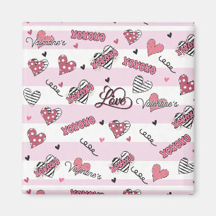 Aimant Style XOXO Valentine's Day