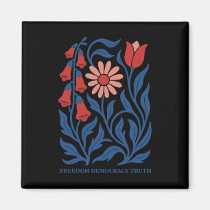 Aimant Subtil résister Trump Foxglove Daisy Tulip Flower 