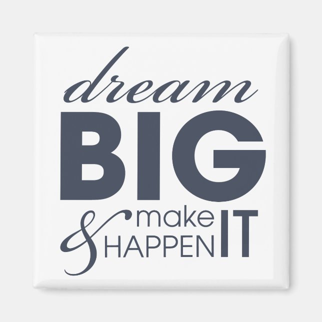 Aimant Success du travail motivationnel (Devant)