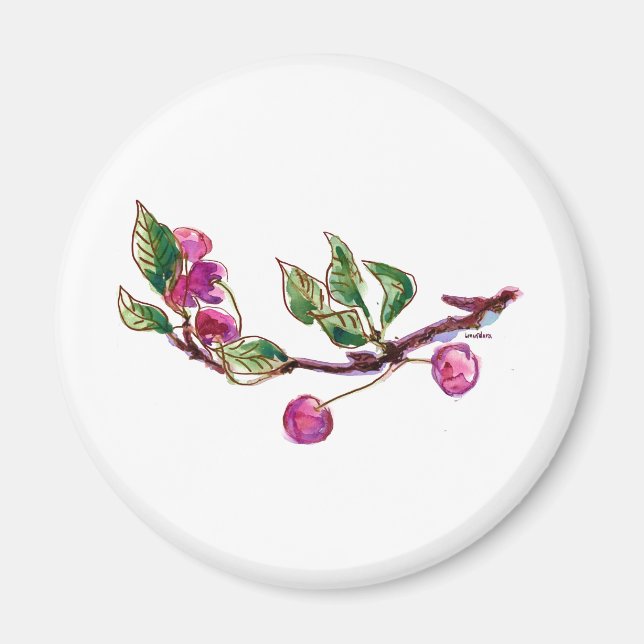 Aimant Succursale de cerise (Devant)