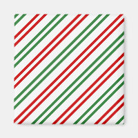 Sucre de canne Noël rayures Rouge Vert