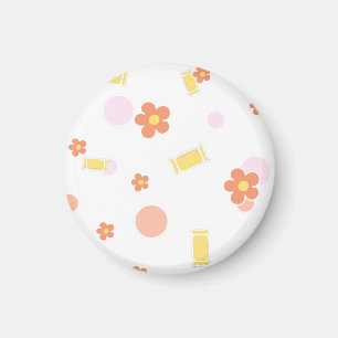 Aimant sucreries et fleurs
