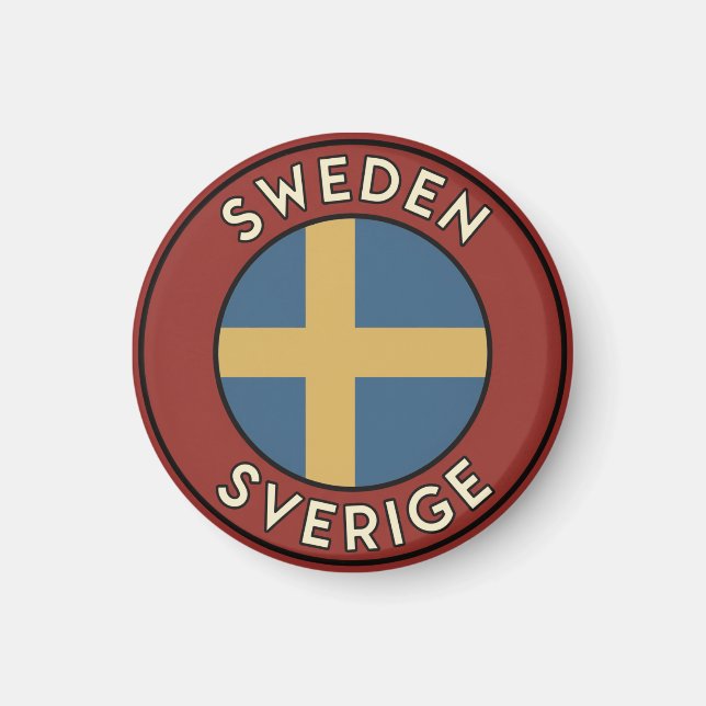 Aimant Suède Sverige (Devant)