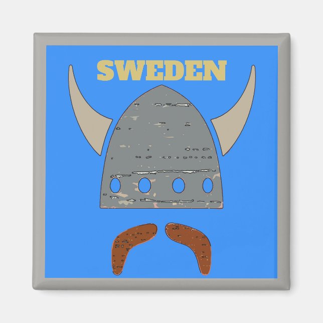 Aimant Suède, Viking Head (Devant)