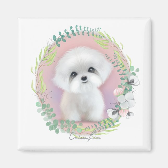 Aimant Sugar_Maltese par Catia Lee (Devant)