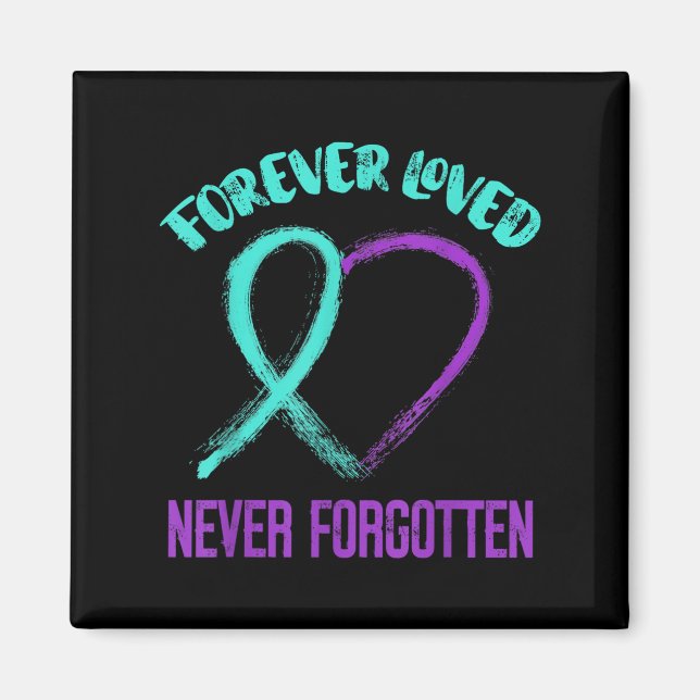 Aimant Suicide Awareness Suicide Prevention Suprt Survivo (Devant)