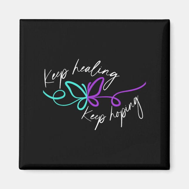 Aimant Suicide Awareness Suicide Prevention Suprt Survivo (Devant)