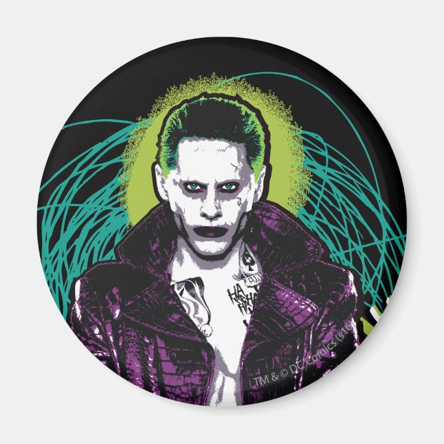 Aimant Suicide Squad | Retro Rock Graphic (Devant)