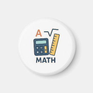 Aimant Sujet mathématique minimaliste - Calculatrice, Règ