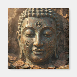Aimant Sukiti Visage Serein Art de la Sagesse Ancienne