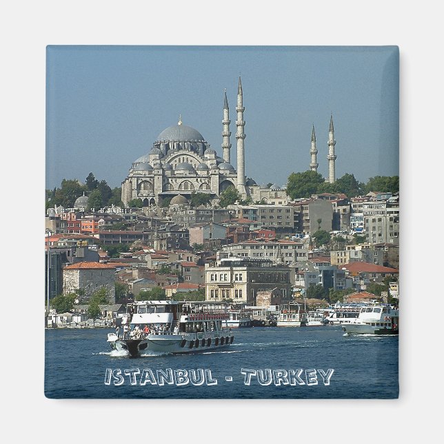 Aimant Sultan Ahmed, Istanbul, Turquie (Aimant frigo) (Devant)