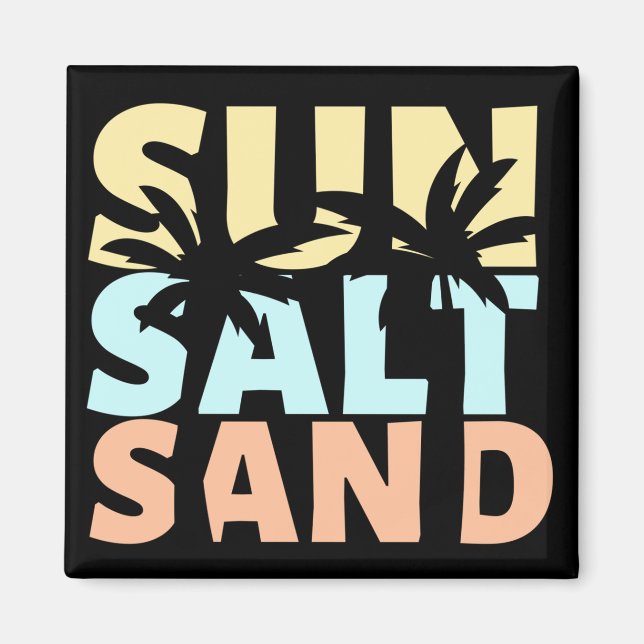 Aimant Sun Salt Sand Beach été (Devant)