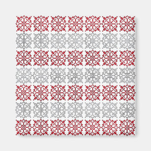 Aimant SUN traditionnel letton motif géométrique I