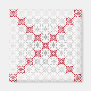 Aimant SUN traditionnel letton motif géométrique II