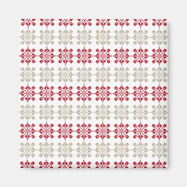 Aimant SUN traditionnel letton motif géométrique VI (Devant)