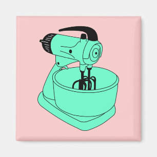 Aimant Sunbeam vert vintage Mixmaster