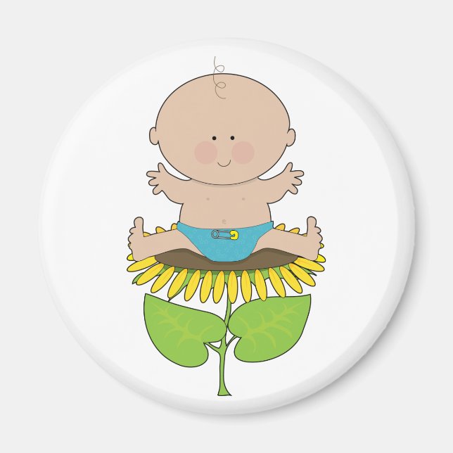 Aimant Sunflower Baby Boy (Devant)