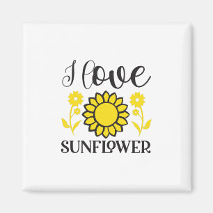 Aimant Sunflower Lover   I Love Sunflower