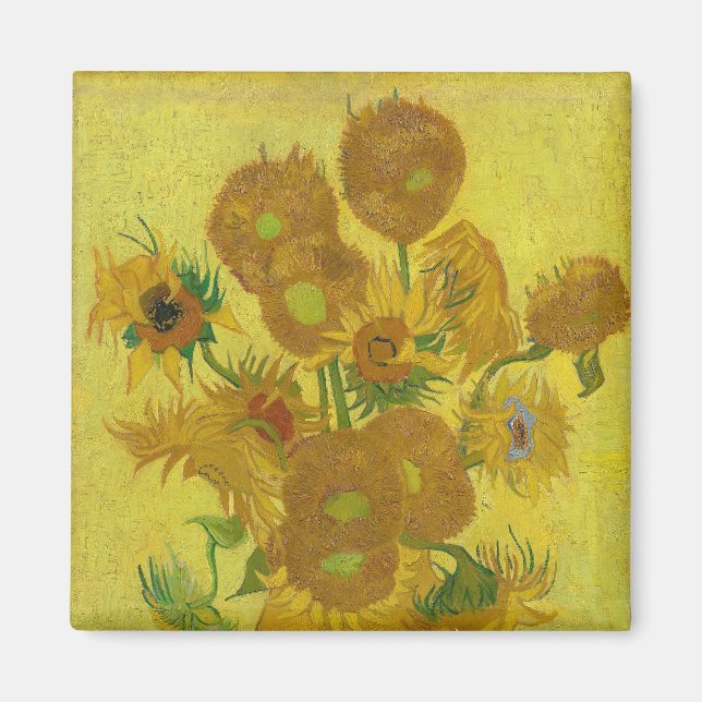 Aimant Sunflowers-Vincent van Gogh (Devant)