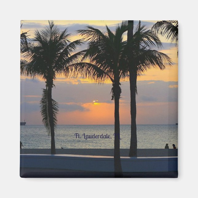 Aimant Sunrise de Fort Lauderdale (Devant)