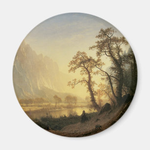 Aimant Sunrise, Vallée de Yosemite par Albert Bierstadt