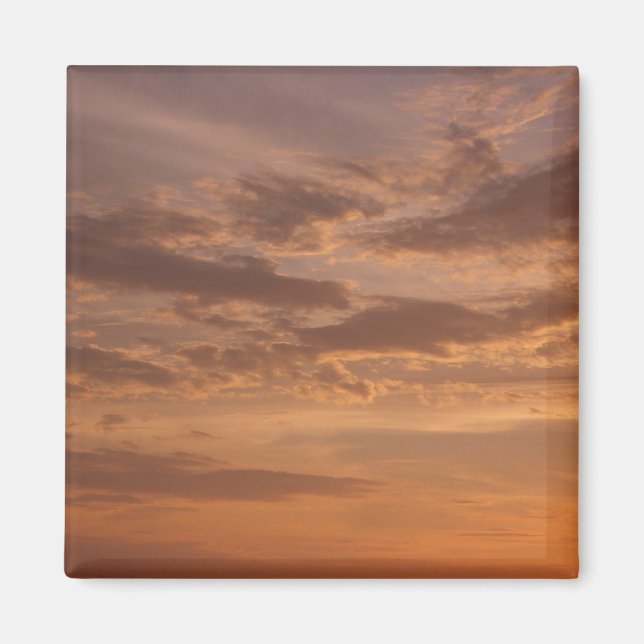 Aimant Sunset Clouds II Pastel Nature Abstraite (Devant)