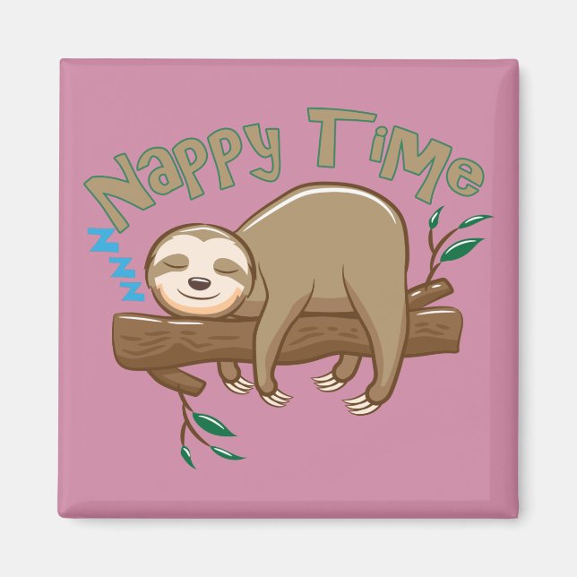 Aimant Super Delighful Baby Sloth (Devant)