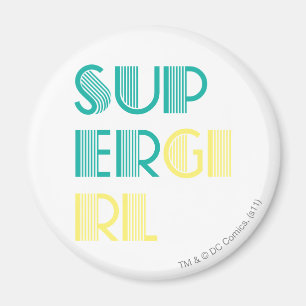 Aimant Super girl Green and Yellow