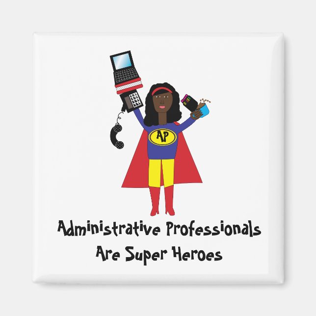 Aimant Super Hero Professionnel Administratif (Ami Africa (Devant)
