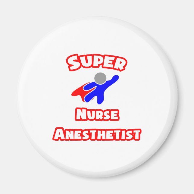 Aimant Super infirmière anesthésiste (Devant)