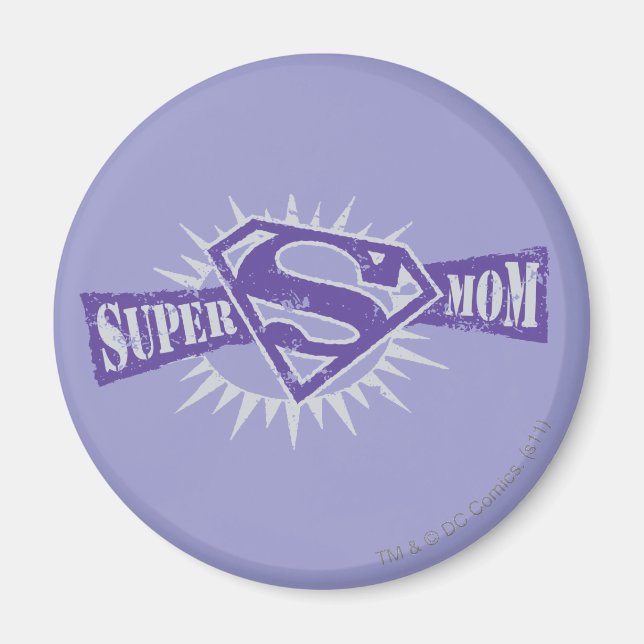 Aimant Super Maman Purple Starburst (Devant)