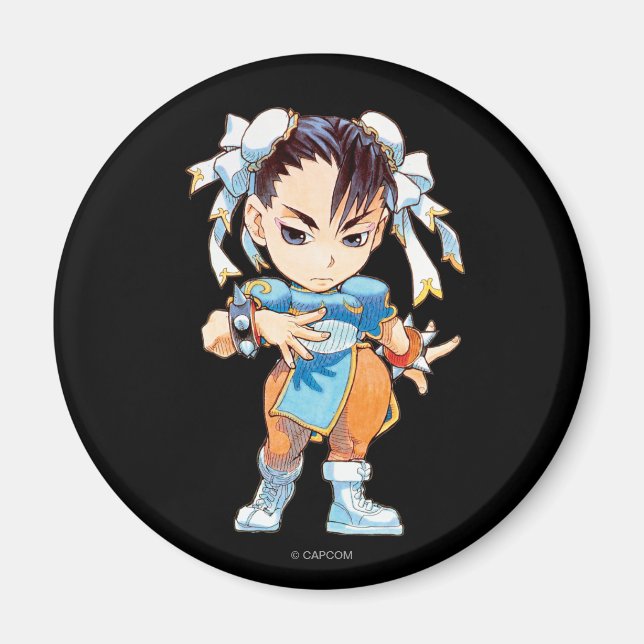 Aimant Super Puzzle Fighter II Turbo Chun-Li (Devant)
