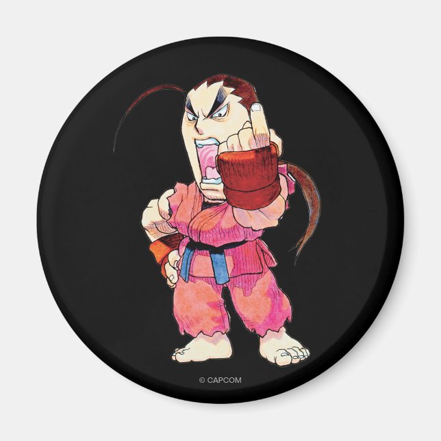 Aimant Super Puzzle Fighter II Turbo Dan (Devant)