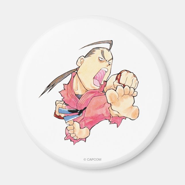 Aimant Super Puzzle Fighter II Turbo Dan 2 (Devant)