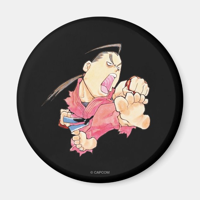 Aimant Super Puzzle Fighter II Turbo Dan 2 (Devant)