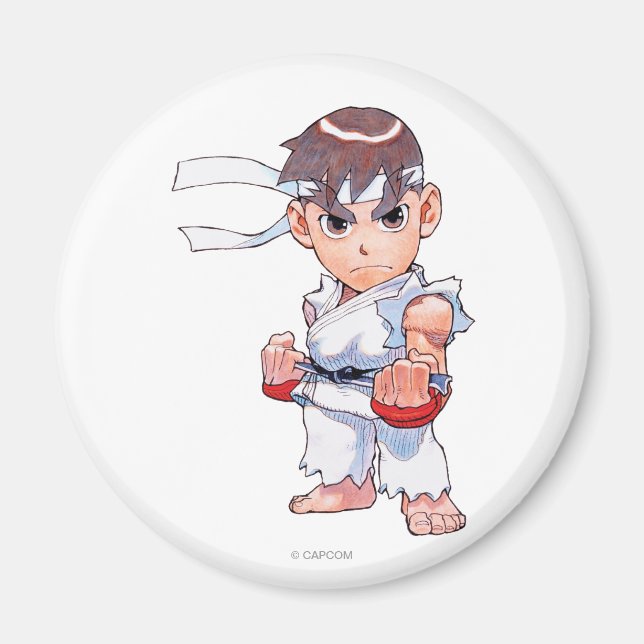 Aimant Super Puzzle Fighter II Turbo Ryu (Devant)
