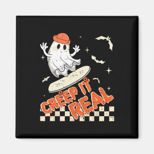 Aimant Super Retro Ghost Halloween Creep It Real Boys Sk