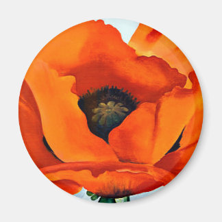 Aimant Superbe Georgia O'Keeffe Red Poppy