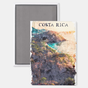 Aimant Superbe paysage Vintage voyage du Costa Rica